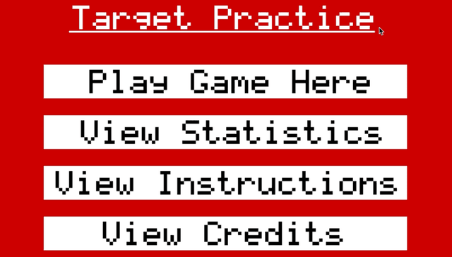 Wii Shooting Range inspired game